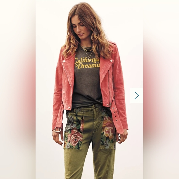 ❤ ANTHROPOLOGIE HIGH RISE STRAIGHT EMBROIDERED RELAXED TROUSERS / PANTS, 4 (27) - Picture 2 of 15